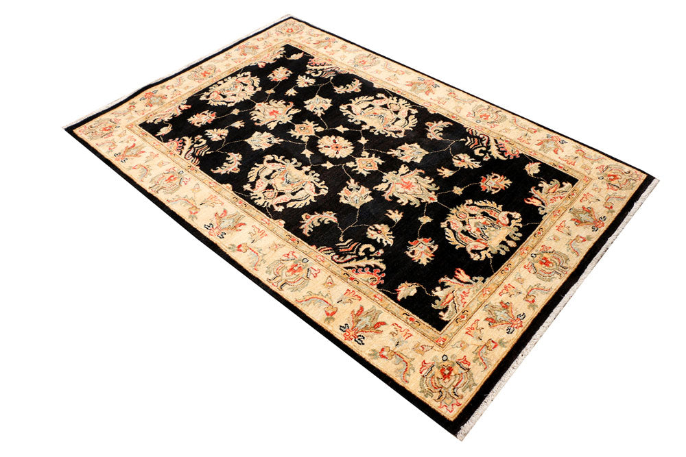 Black Oushak 4' x 5' 11 - No. 37847 - ALRUG Rug Store