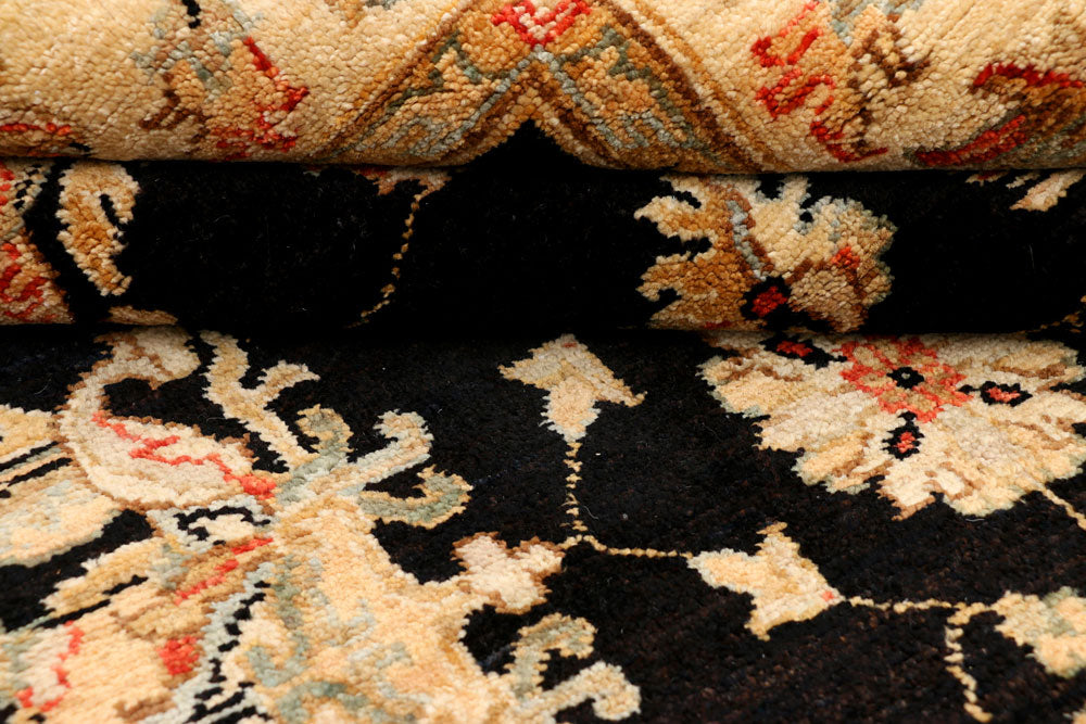 Black Oushak 4' x 5' 11 - No. 37847 - ALRUG Rug Store