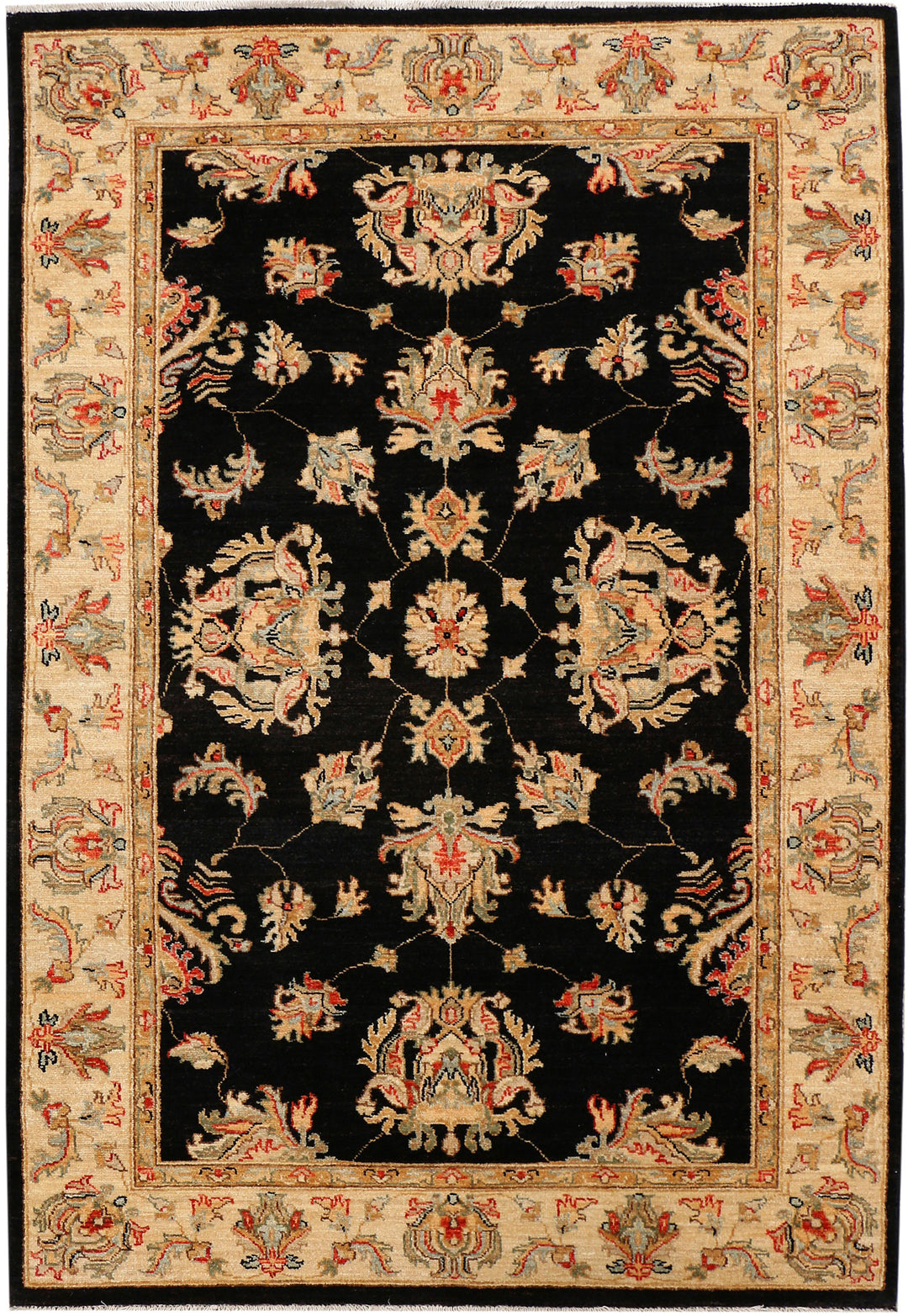 Black Oushak 4' x 5' 11 - No. 37847 - ALRUG Rug Store