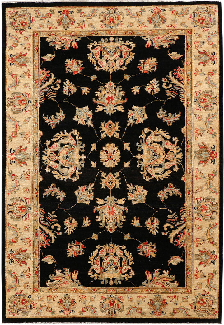 Black Oushak 4' x 5' 11 - No. 37847 - ALRUG Rug Store