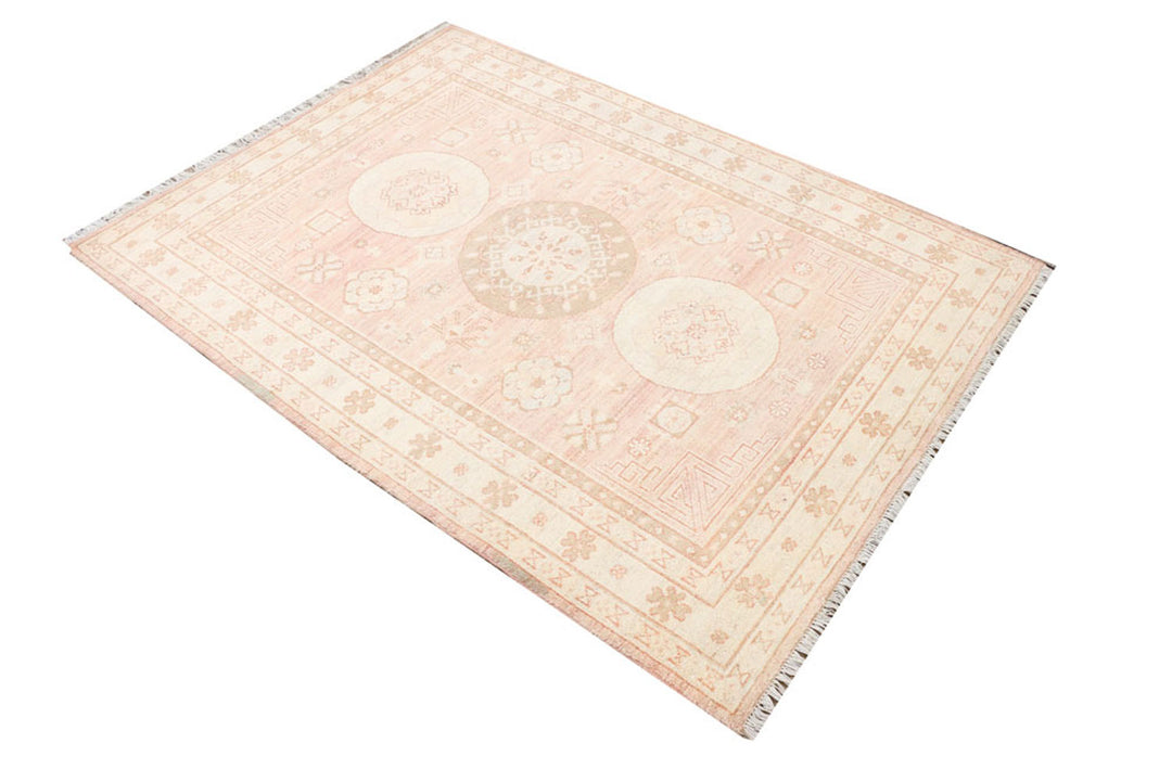 Bisque Oushak 4' 2 x 5' 7 - No. 37848