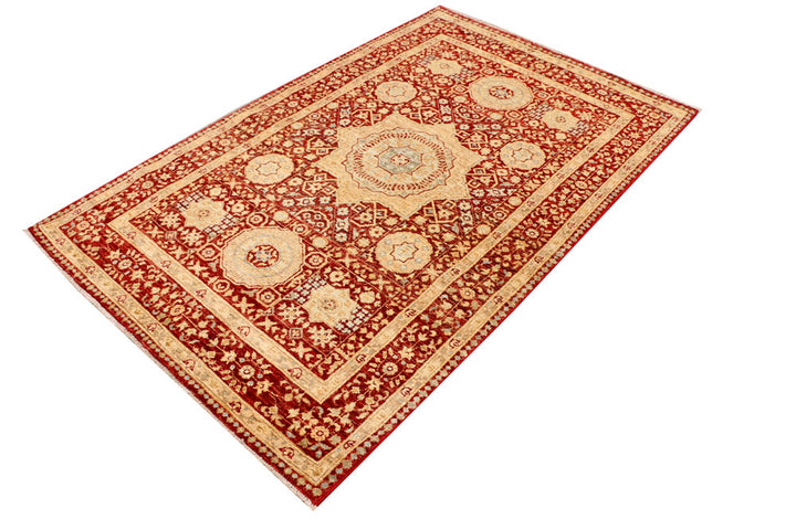 Firebrick Mamluk 4' 1 x 6' 4 - No. 37856 - ALRUG Rug Store