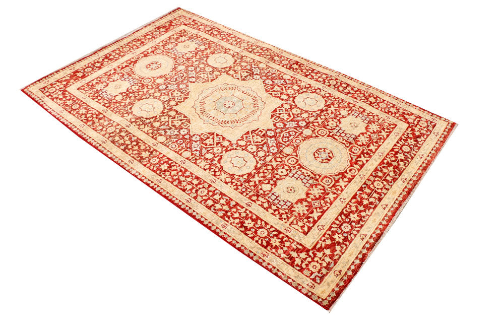 Firebrick Mamluk 4' 1 x 6' 4 - No. 37856 - ALRUG Rug Store