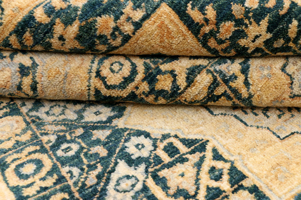 Cadet Blue Mamluk 4' 1 x 5' 11 - No. 37857 - ALRUG Rug Store