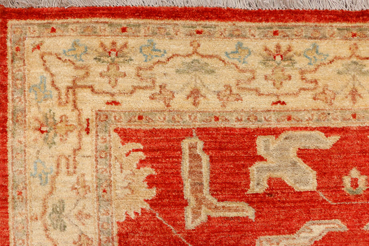 Red Oushak 4' x 6' 2 - No. 37859 - ALRUG Rug Store