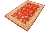 Red Oushak 4' x 6' 2 - No. 37859 - ALRUG Rug Store