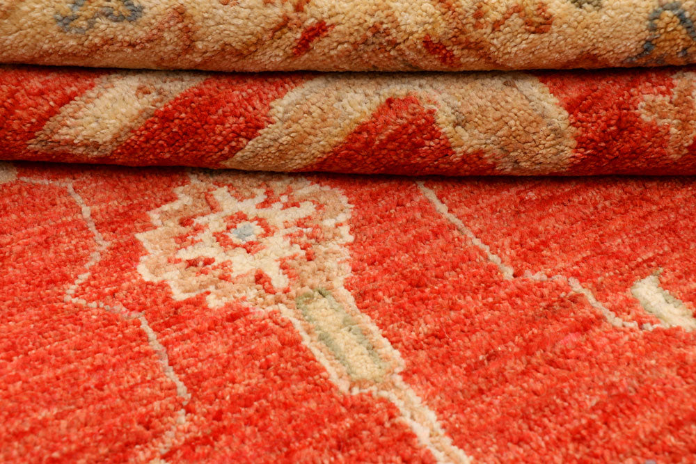 Red Oushak 4' x 6' 2 - No. 37859 - ALRUG Rug Store