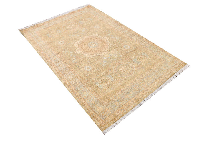 Dark Goldenrod Mamluk 4' 2 x 6' 4 - No. 37867 - ALRUG Rug Store