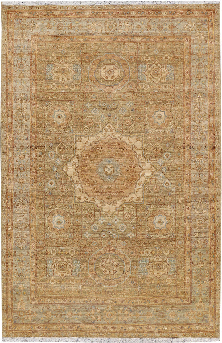 Dark Goldenrod Mamluk 4' 2 x 6' 4 - No. 37867 - ALRUG Rug Store