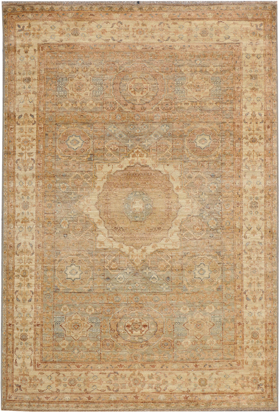Tan Mamluk 4' 1 x 6' - No. 37871 - ALRUG Rug Store