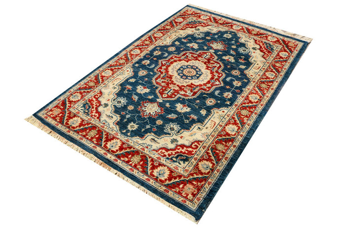 Steel Blue Serapi 4' 2 x 6' 1 - No. 37872 - ALRUG Rug Store
