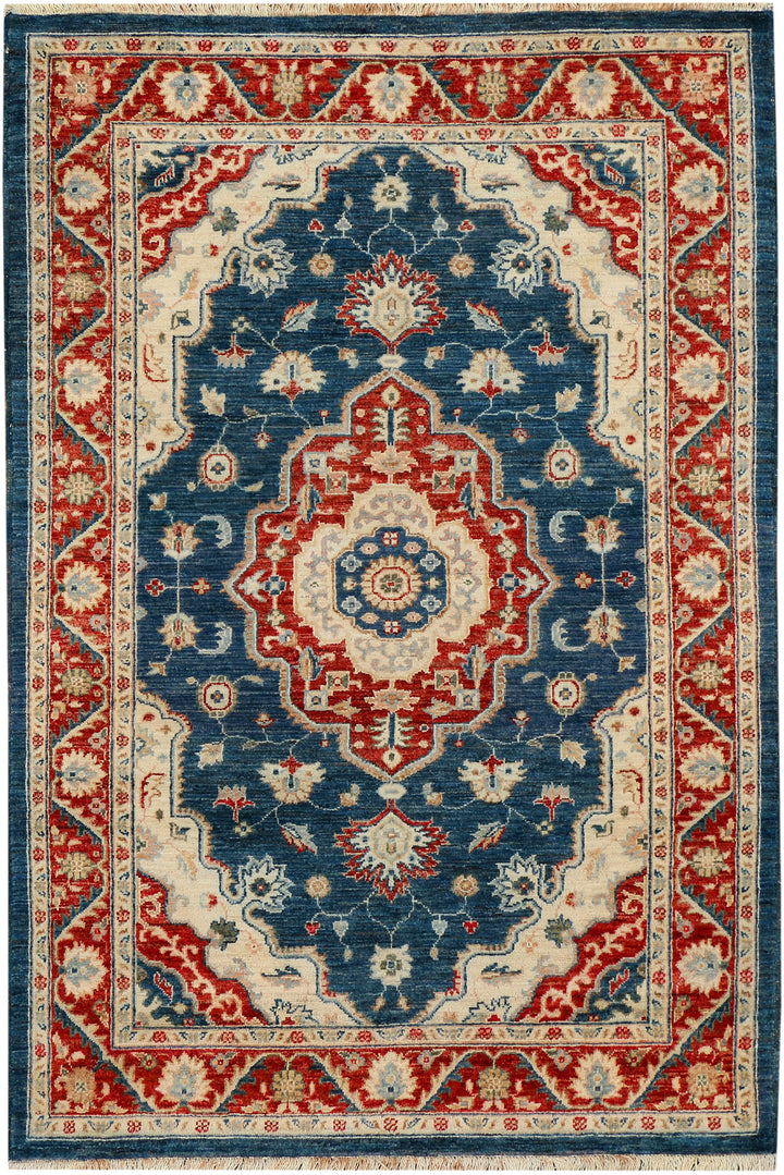 Steel Blue Serapi 4' 2 x 6' 1 - No. 37872 - ALRUG Rug Store