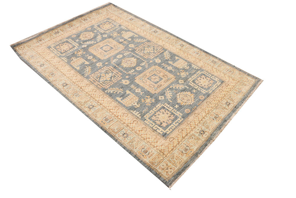 Grey Oushak 4' 1 x 6' 1 - No. 37882 - ALRUG Rug Store