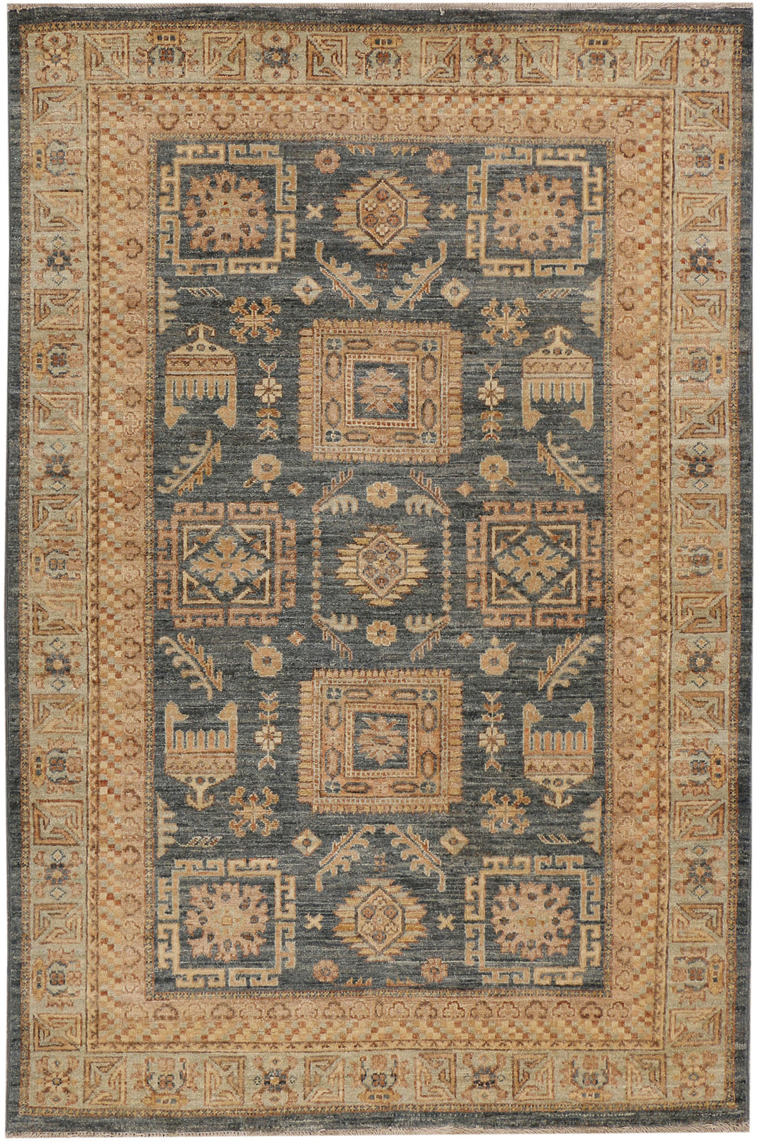 Grey Oushak 4' 1 x 6' 1 - No. 37882 - ALRUG Rug Store