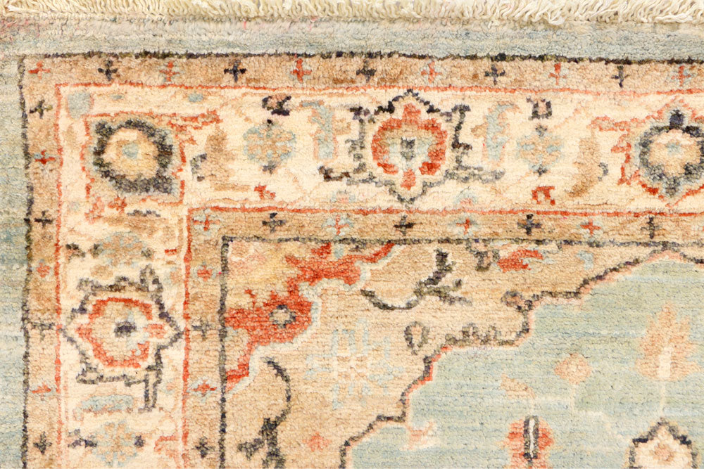 Cadet Blue Serapi 3' 1 x 5' 1 - No. 37888 - ALRUG Rug Store