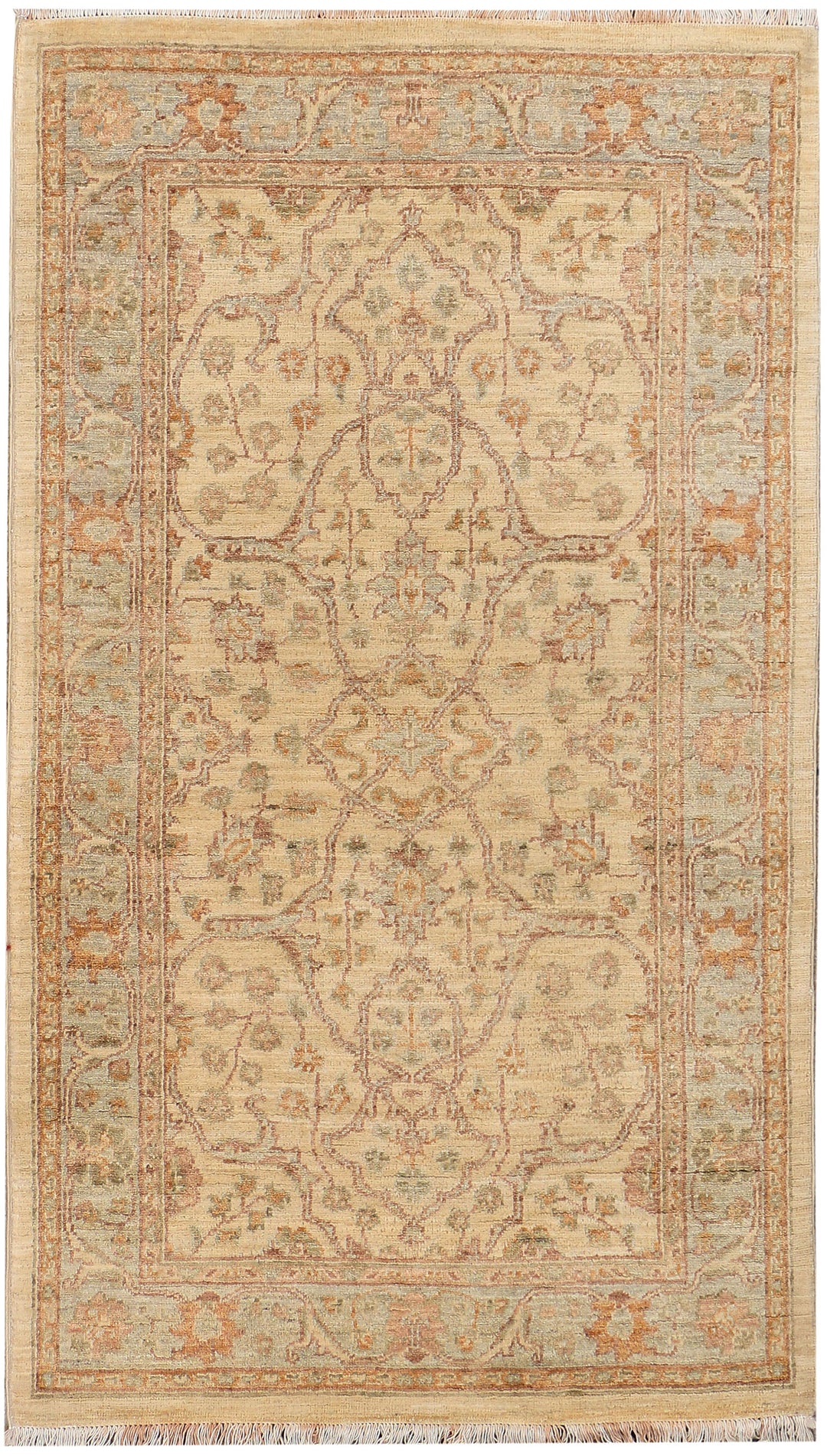 Tan Oushak 3' x 5' 3 - No. 37890 - ALRUG Rug Store