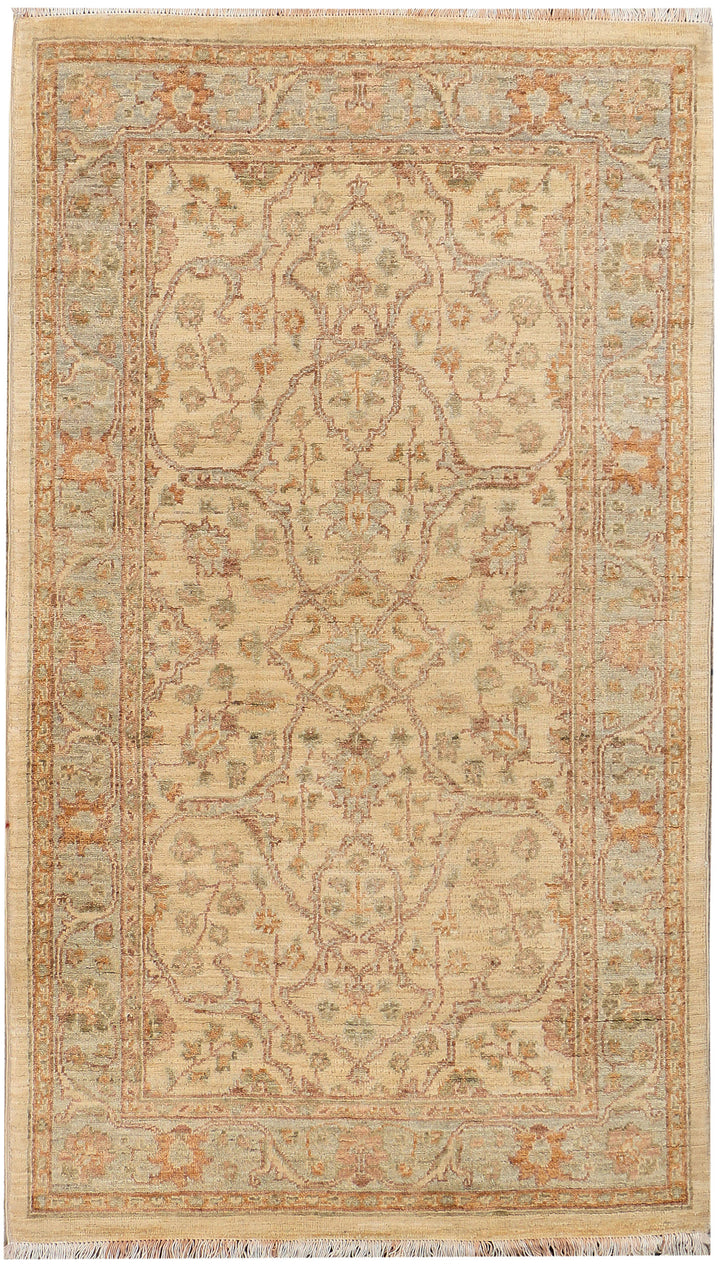 Tan Oushak 3' x 5' 3 - No. 37890 - ALRUG Rug Store
