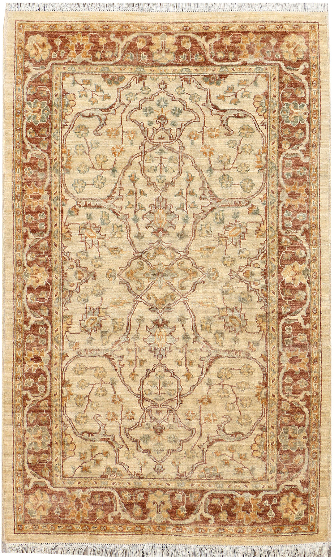 Navajo White Oushak 3' 1 x 5' 1 - No. 37891 - ALRUG Rug Store