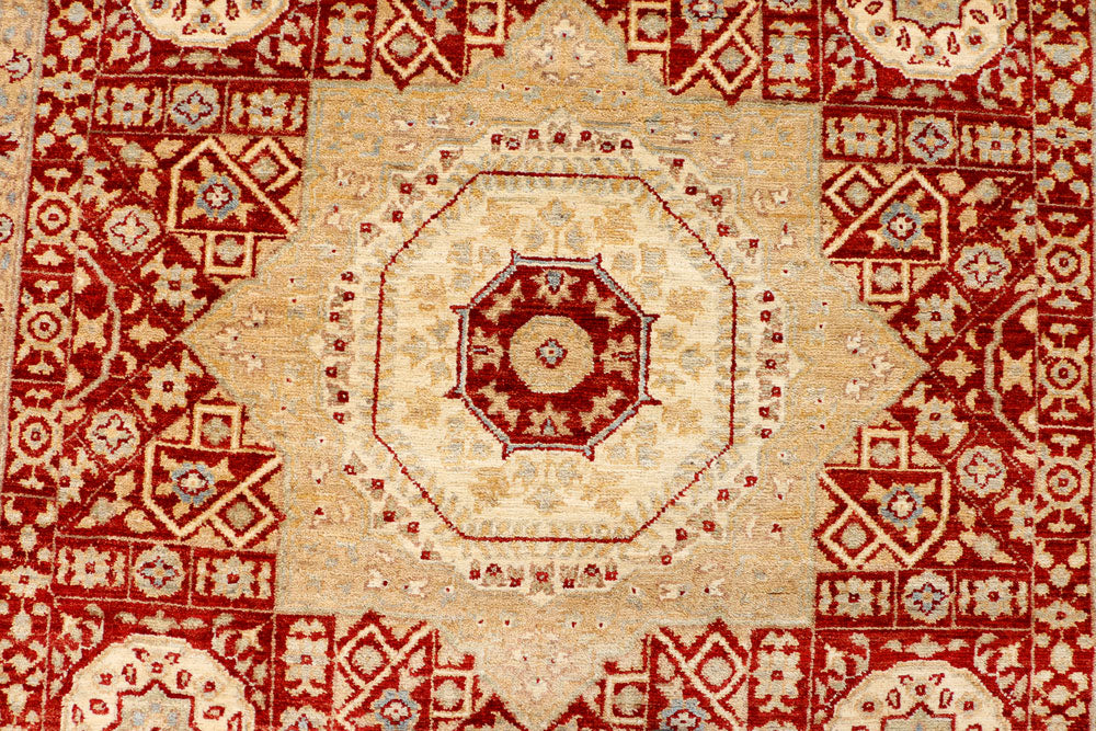 Maroon Mamluk 5' 3 x 7' 6 - No. 37908 - ALRUG Rug Store