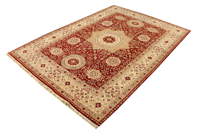 Maroon Mamluk 5' 3 x 7' 6 - No. 37908 - ALRUG Rug Store