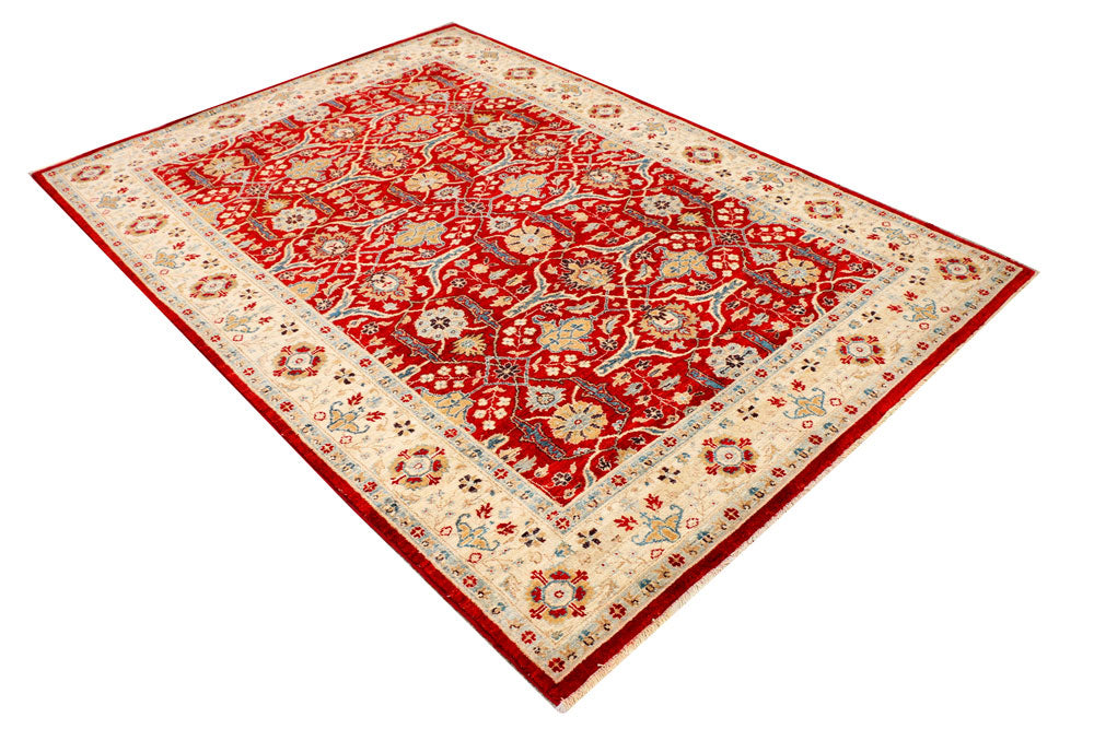 Maroon Ziegler 5' 9 x 8' 1 - No. 37927 - ALRUG Rug Store