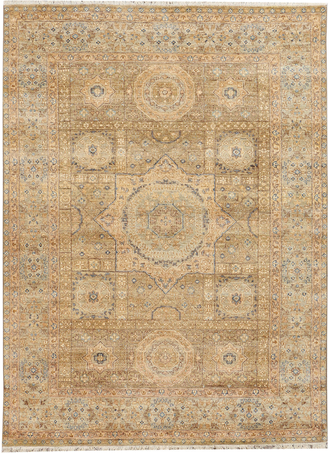 Tan Mamluk 5' 2 x 7' 1 - No. 37928 - ALRUG Rug Store