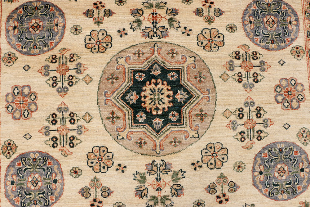 Navajo White Khotan 6' x 9' - No. 37938 - ALRUG Rug Store