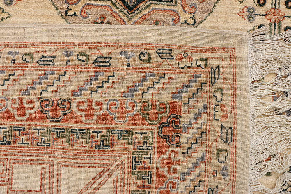 Navajo White Khotan 6' x 9' - No. 37938 - ALRUG Rug Store