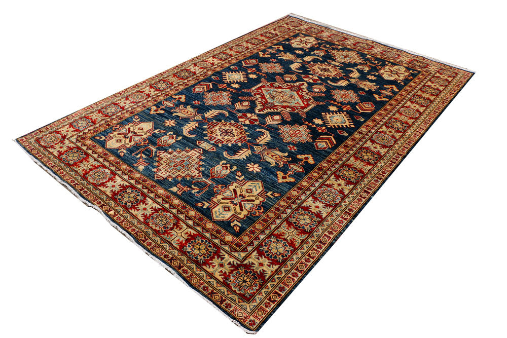Navy Kazak 5' 9 x 8' 7 - No. 37949 - ALRUG Rug Store