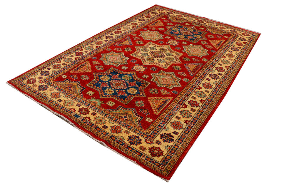 Red Kazak 5' 7 x 8' 3 - No. 37950 - ALRUG Rug Store