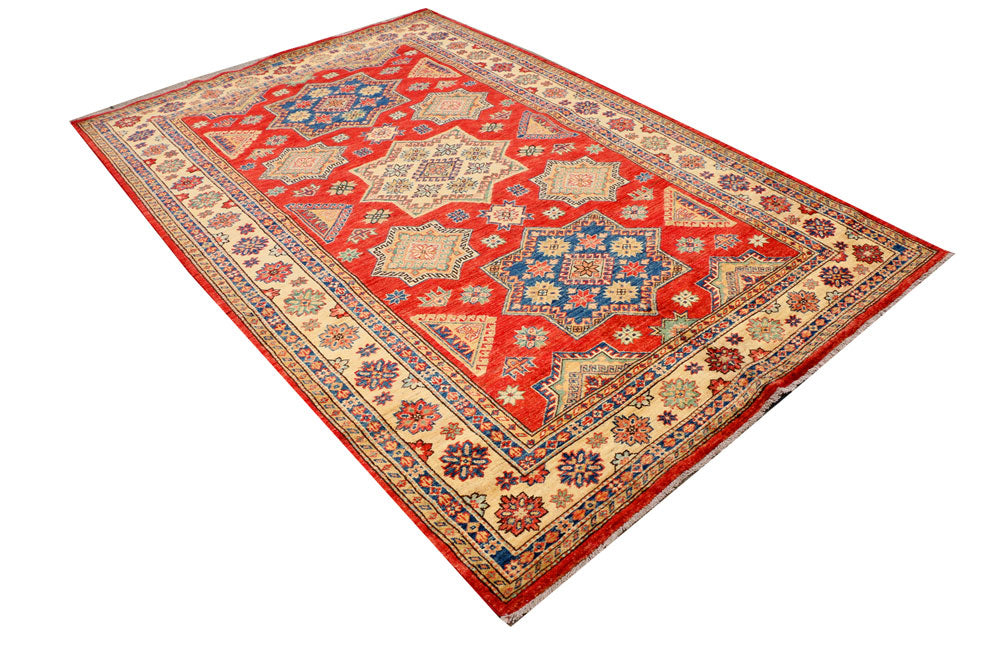 Red Kazak 5' 7 x 8' 3 - No. 37950 - ALRUG Rug Store