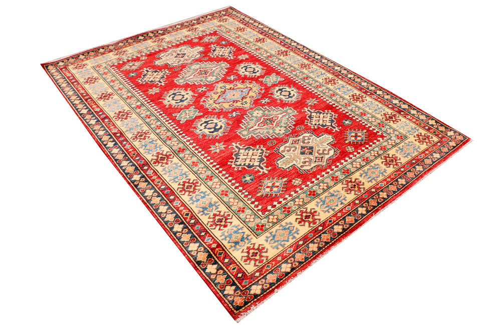 Red Kazak 5' 2 x 6' 11 - No. 37952 - ALRUG Rug Store