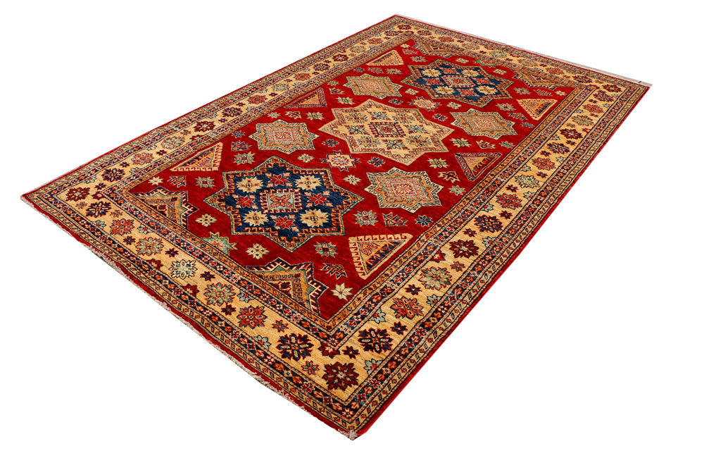 Firebrick Kazak 5' 6 x 8' 4 - No. 37953 - ALRUG Rug Store