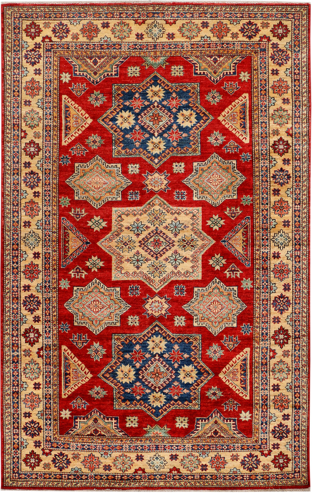Firebrick Kazak 5' 6 x 8' 4 - No. 37953 - ALRUG Rug Store