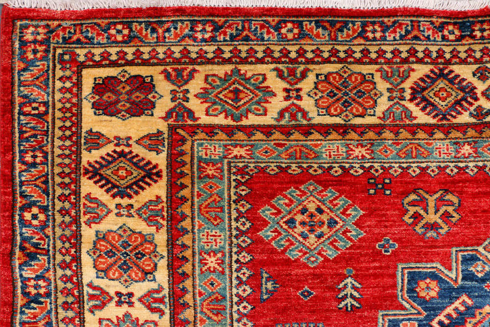 Firebrick Kazak 5' 7 x 7' 8 - No. 37954 - ALRUG Rug Store