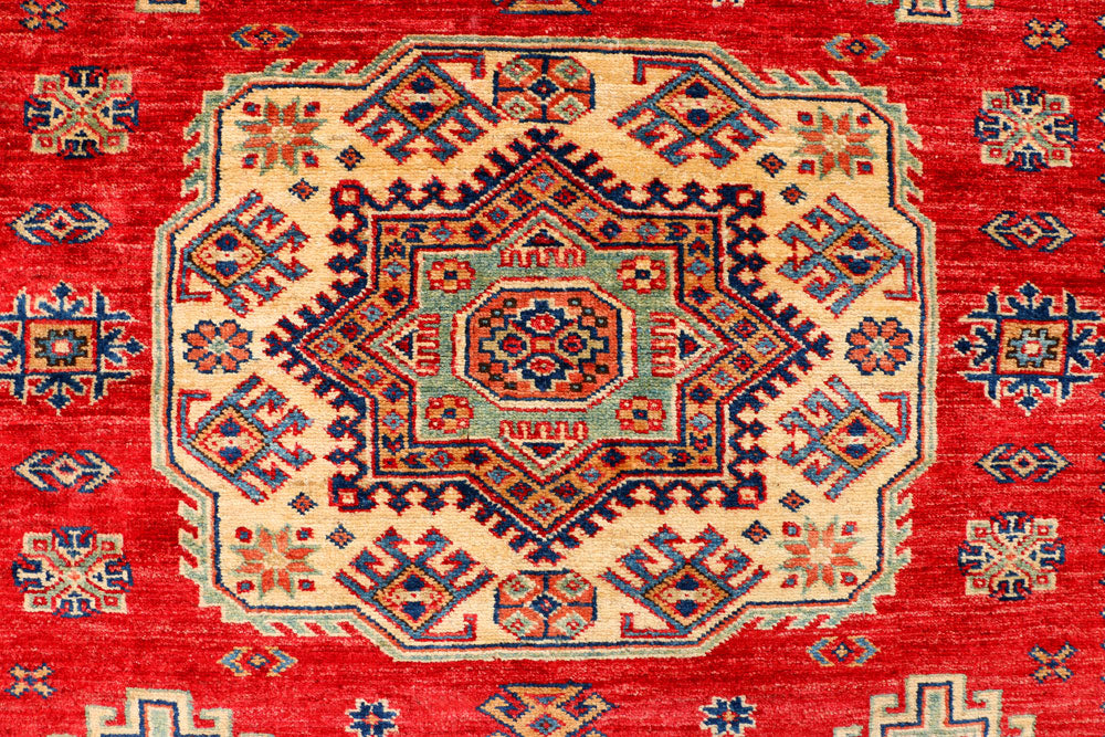 Firebrick Kazak 5' 7 x 7' 8 - No. 37954 - ALRUG Rug Store