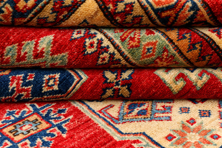 Firebrick Kazak 5' 7 x 7' 8 - No. 37954 - ALRUG Rug Store