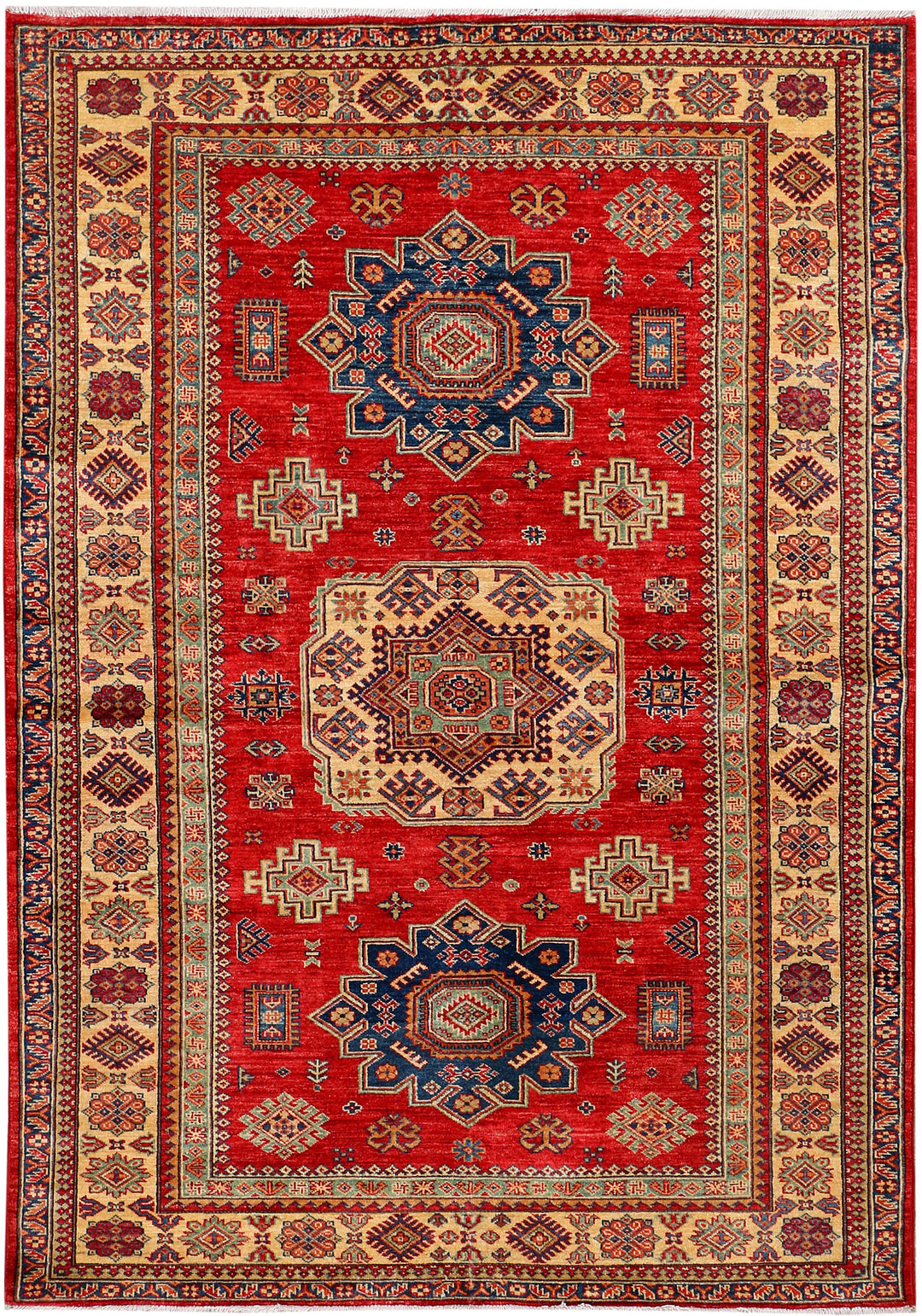Firebrick Kazak 5' 7 x 7' 8 - No. 37954 - ALRUG Rug Store