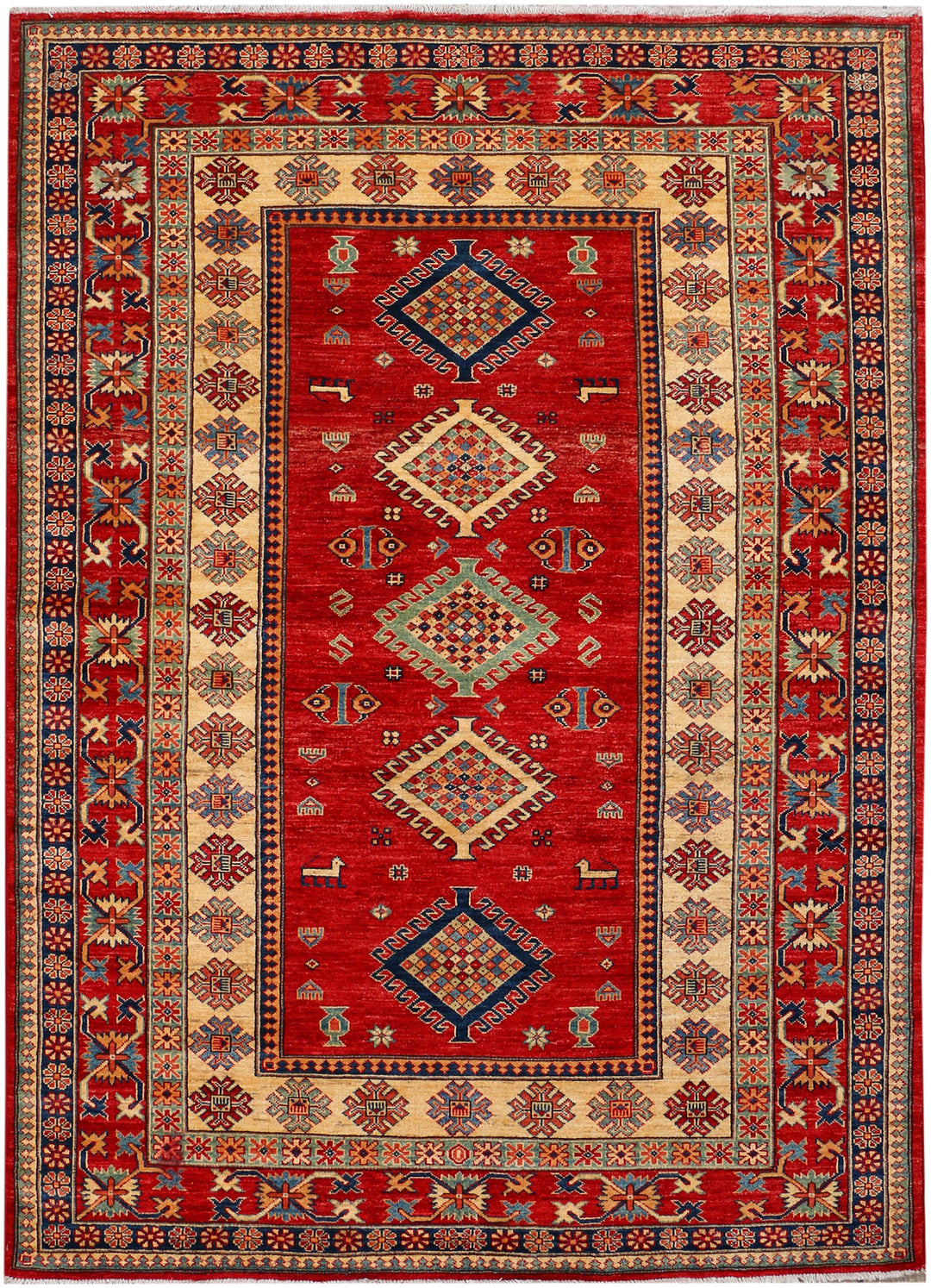 Firebrick Kazak 5' 8 x 7' 10 - No. 37959 - ALRUG Rug Store