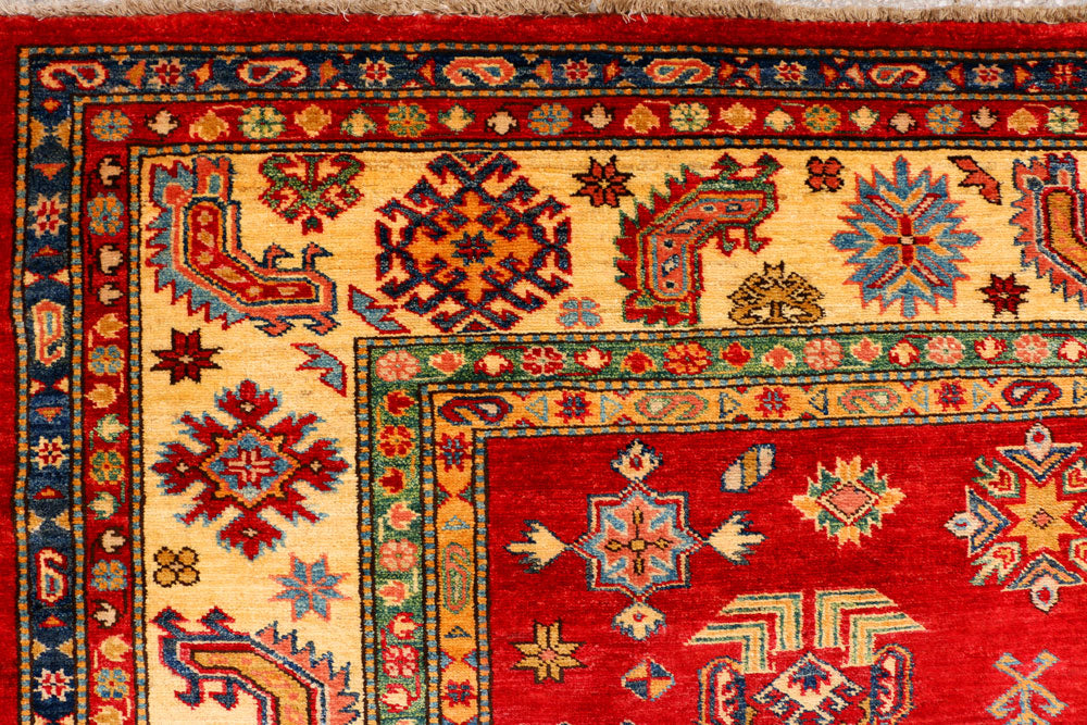Firebrick Kazak 6' 11 x 9' 4 - No. 37960 - ALRUG Rug Store