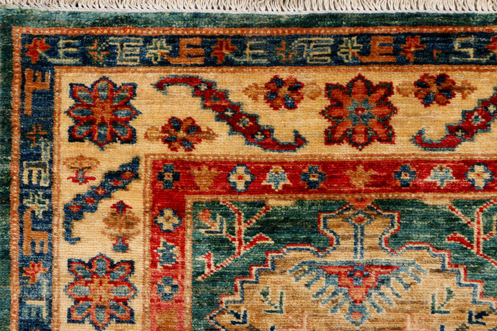 Darkgreen Kazak 2' 6 x 9' 10 - No. 37964 - ALRUG Rug Store