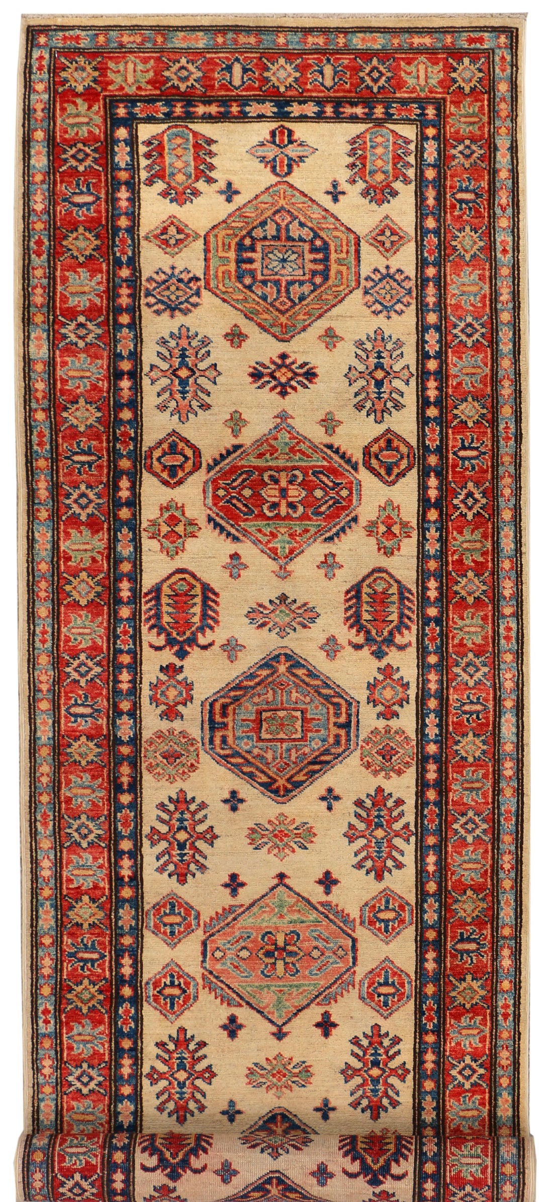 Navajo White Kazak 2' 7 x 9' 7 - No. 37968 - ALRUG Rug Store