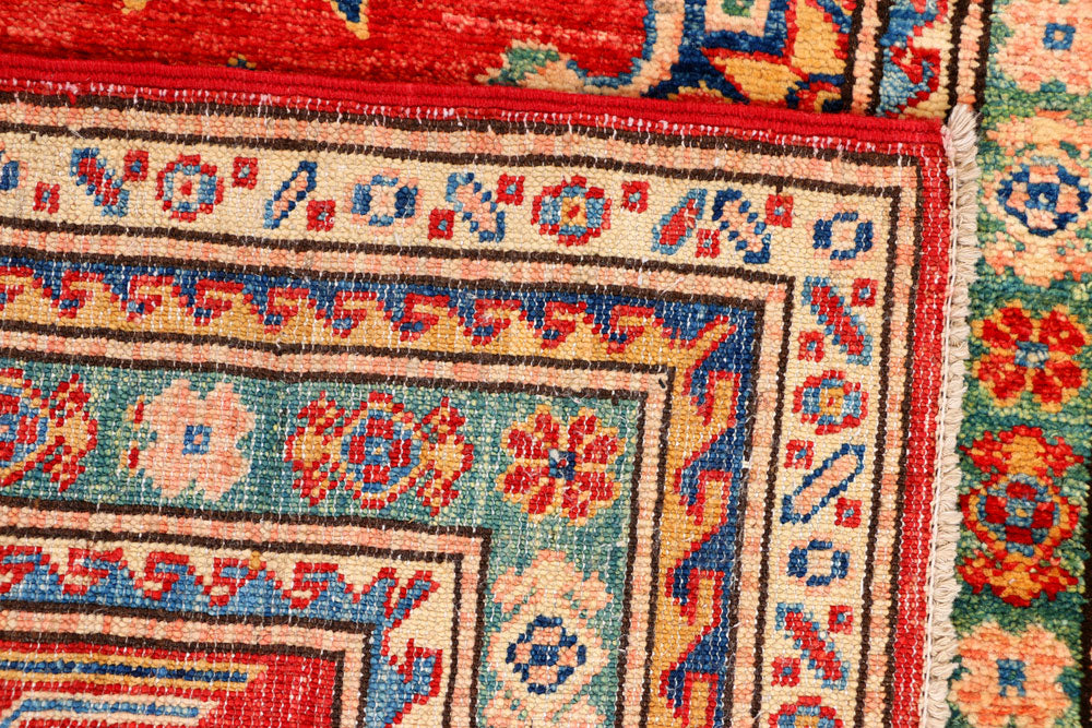 Red Kazak 2' 7 x 12' 10 - No. 37972 - ALRUG Rug Store