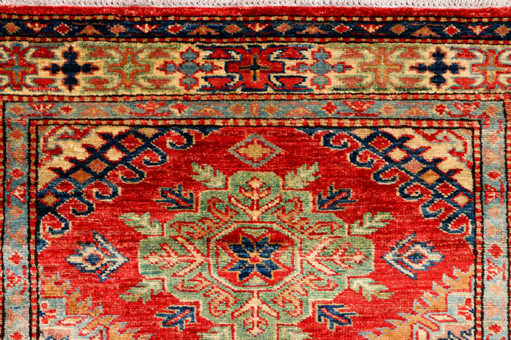 Red Kazak 2' 10 x 7' 8 - No. 37977 - ALRUG Rug Store