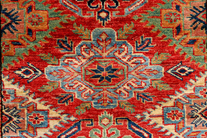 Red Kazak 2' 10 x 7' 8 - No. 37977 - ALRUG Rug Store
