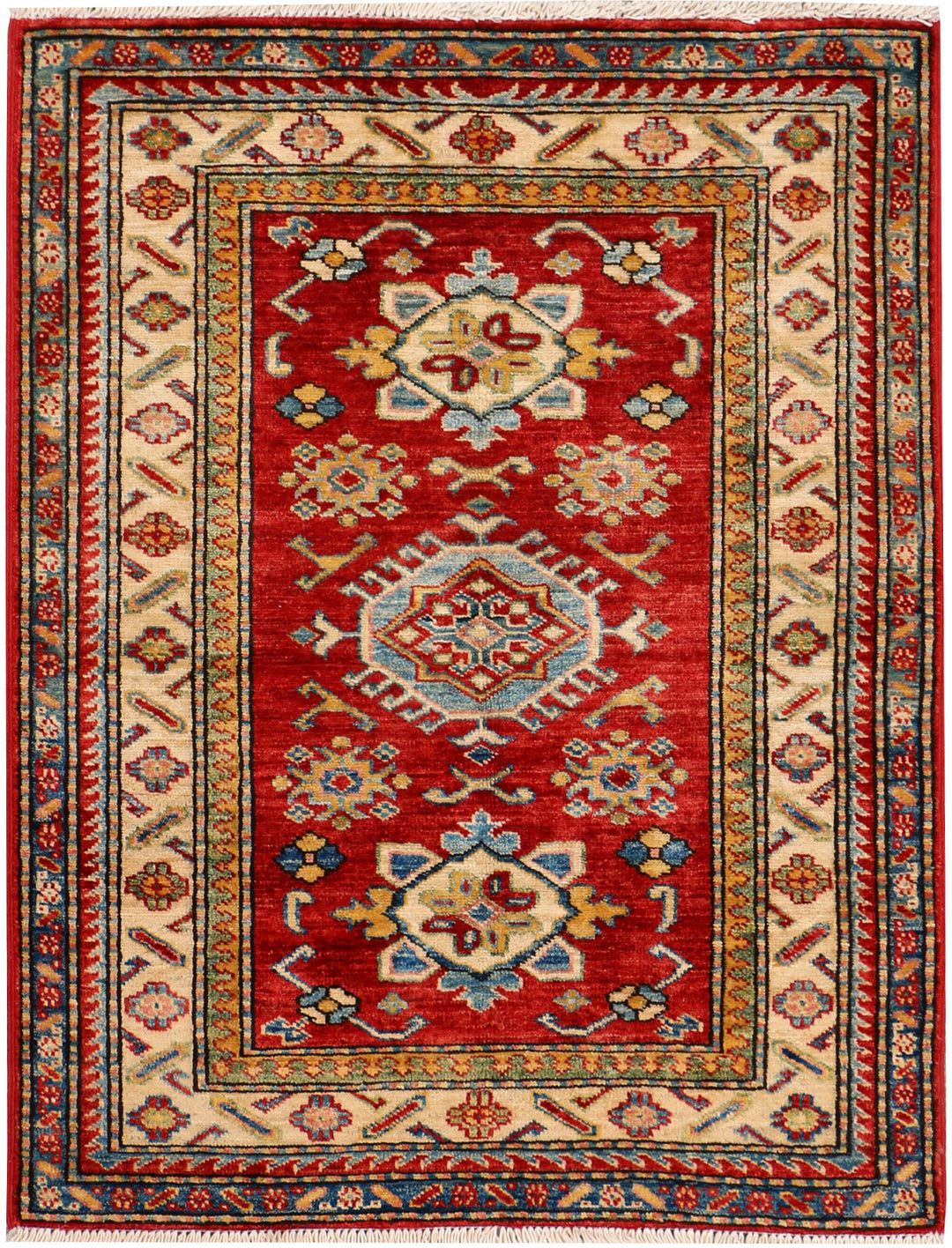 Firebrick Kazak 2' 8 x 3' 5 - No. 37995 - ALRUG Rug Store
