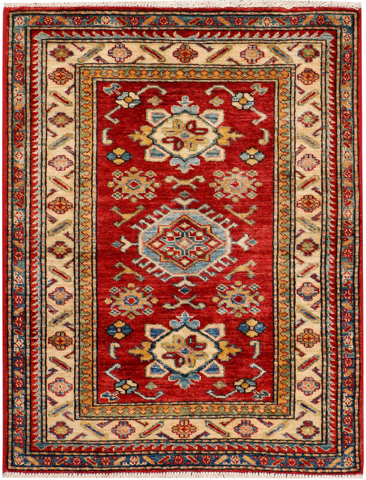 Firebrick Kazak 2' 8 x 3' 5 - No. 37995 - ALRUG Rug Store