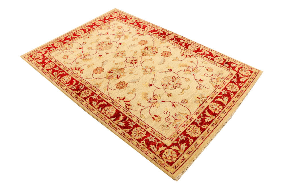 Navajo White Ziegler 4' 2 x 6' 1 - No. 38074 - ALRUG Rug Store