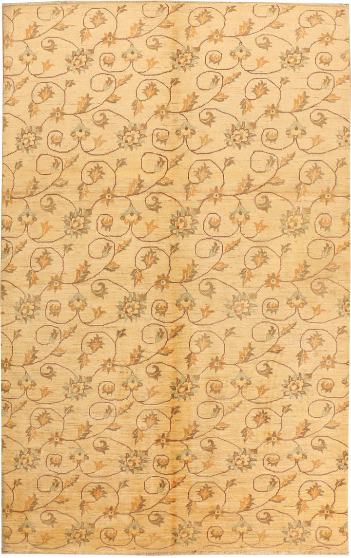 Navajo White Ikat 5' 11 x 9' 6 - No. 38077 - ALRUG Rug Store