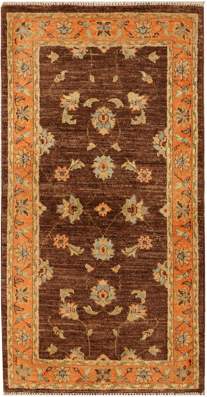 Saddle Brown Ziegler 2' 4 x 4' 6 - No. 38104 - ALRUG Rug Store
